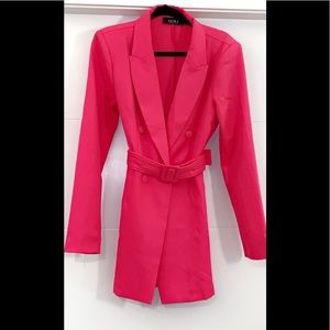 Fuchsia Pink Blazer Dress